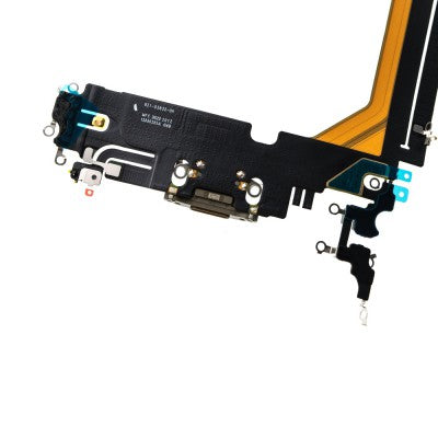 Charging Port for iPhone 14 Pro Max (Purple)-Gold Charging Port for iPhone 14 Pro Max (Purple)-Gold